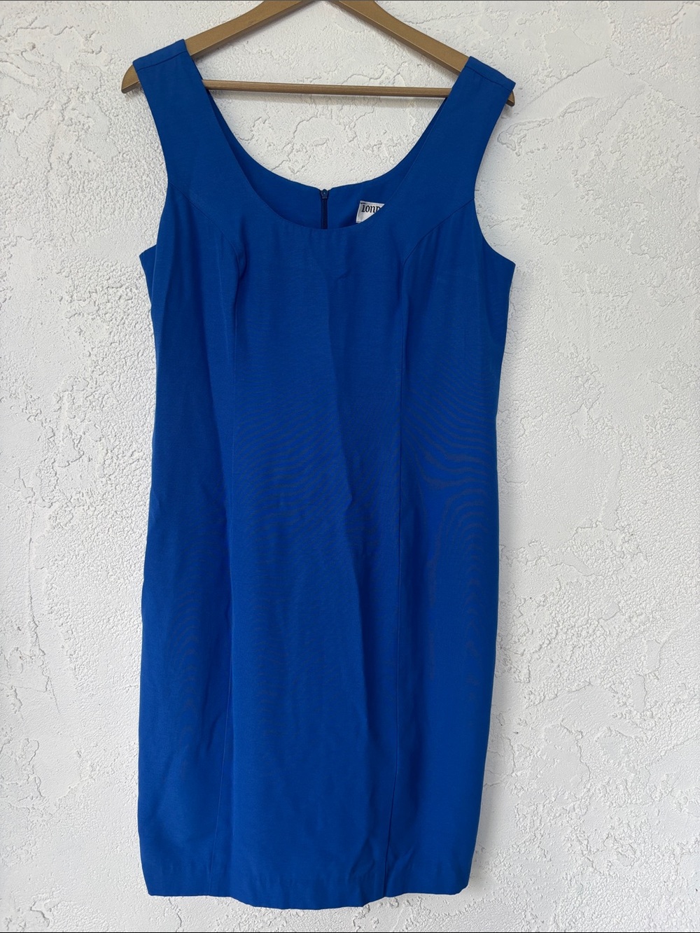 London Fog Sleeveless Sheath Dress in Royal Blue